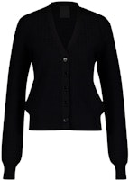 (Women) GIVENCHY FW23 Black V-Neck Button-Up Knit Sweater BW90NM4ZKD-001 (Women) GIVENCHY FW23 Black V-Neck Button-Up Knit Sweater BW90NM4ZKD-001
