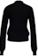 Lookbook (W) GIVENCHY FW23 Sweater Rajut Hitam V-Neck dengan Kancing Depan. BW90NM4ZKD-001