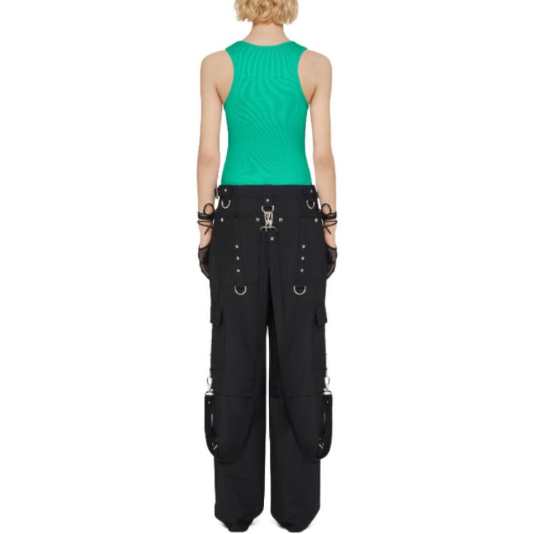 Cheap (W) 지방시 FW23 솔리드 리브드 크루넥 캐주얼 탱크탑 BW70CH311T-532