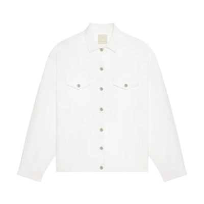 (Women) GIVENCHY FW23 White Single-Breasted Loose Fit Casual Jacket BW00JW5Y4J-100