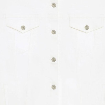 (W) GIVENCHY FW23 Jaket Kasual Fit Longgar Putih Single-Breasted BW00JW5Y4J-100 Sizing (W) GIVENCHY FW23 Jaket Kasual Fit Longgar Putih Single-Breasted BW00JW5Y4J-100