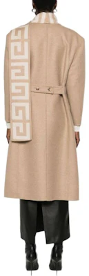 (W) Abrigo Midi de Manga Larga Givenchy FW23 con Parche de Logo en Marrón Claro. BWC0CR14NZ-238 Shop (W) Abrigo Midi de Manga Larga Givenchy FW23 con Parche de Logo en Marrón Claro. BWC0CR14NZ-238