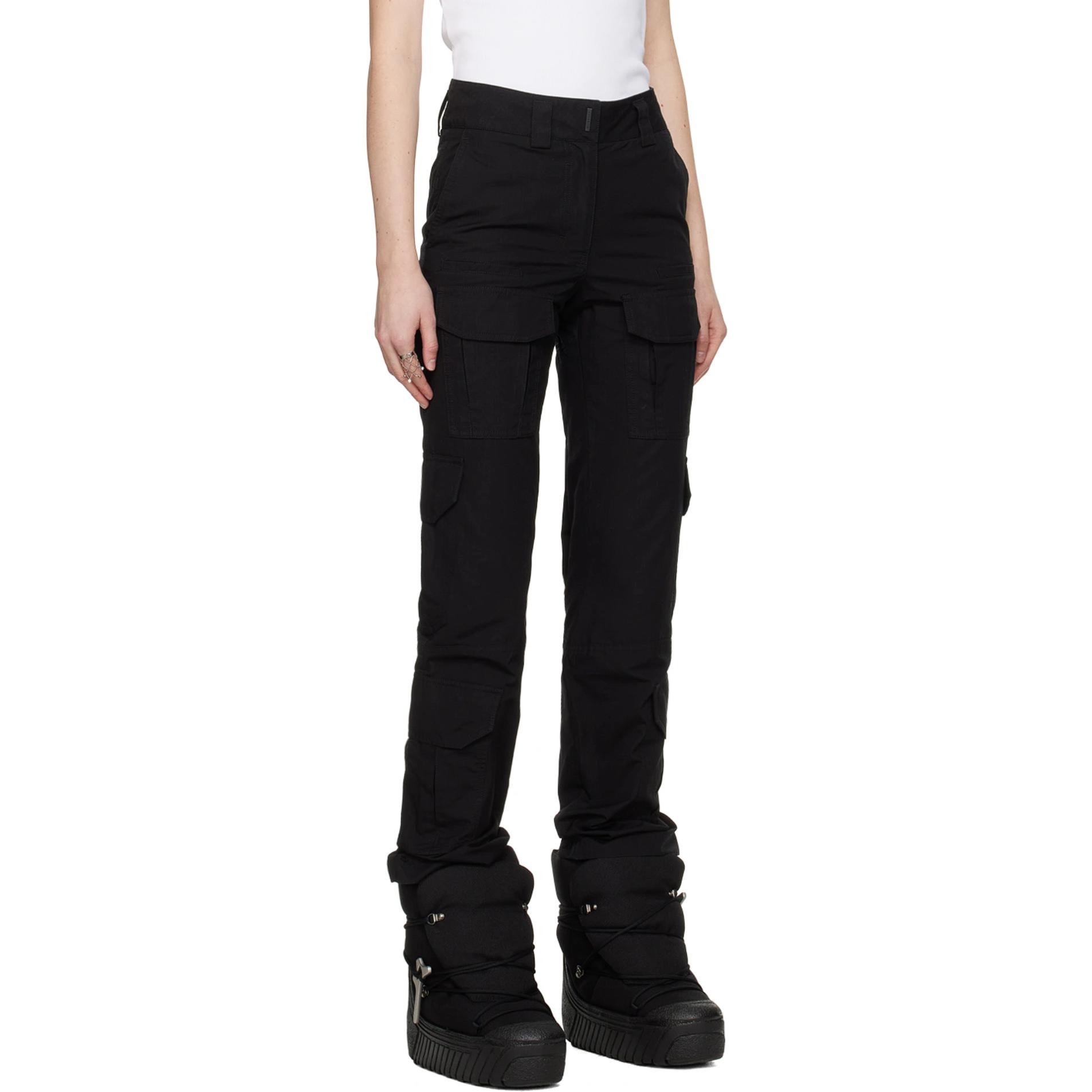 Purchase (W) ジバンシィ FW23 ソリッドカラージップポケットカジュアルパンツ ウィメンズ ブラック BW511H14TW-001