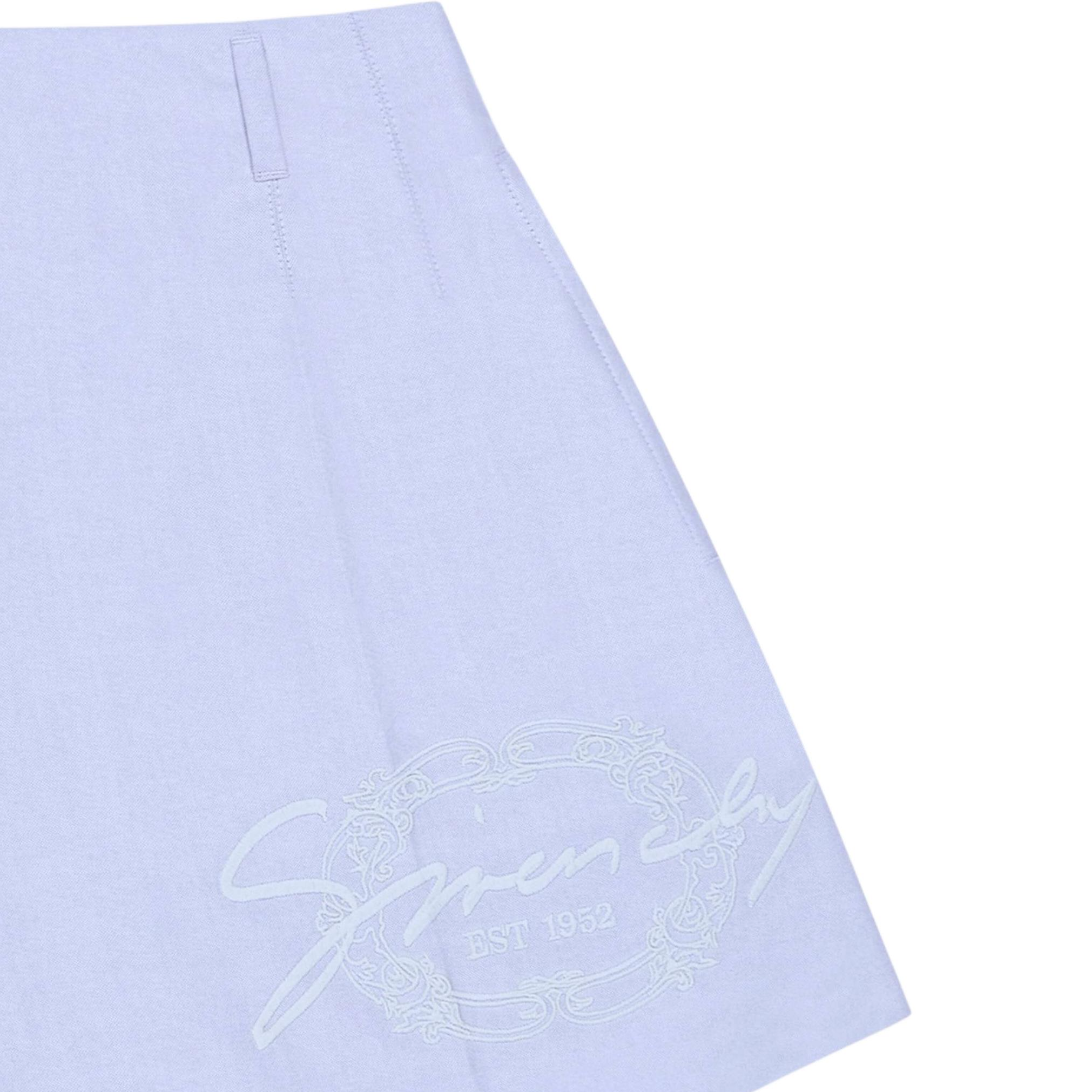 Purchase (W) ジバンシィ FW24 無地 刺繍バッジ ジッパーショーツ ライトブルー BW515GG1ZE-453