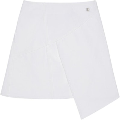 (W) ジバンシー FW24 ホワイト ロゴ デニム ロングスカート ミッドウエスト ファッション BW40VA5YB4-100 Order (W) ジバンシー FW24 ホワイト ロゴ デニム ロングスカート ミッドウエスト ファッション BW40VA5YB4-100