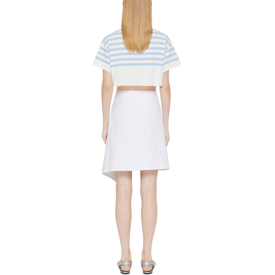 Shop (W) ジバンシー FW24 ホワイト ロゴ デニム ロングスカート ミッドウエスト ファッション BW40VA5YB4-100