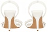 Shop (W) Givenchy G-Chain Sandal Kulit Tenunan 'Ivory White' BE306JE1DR-105