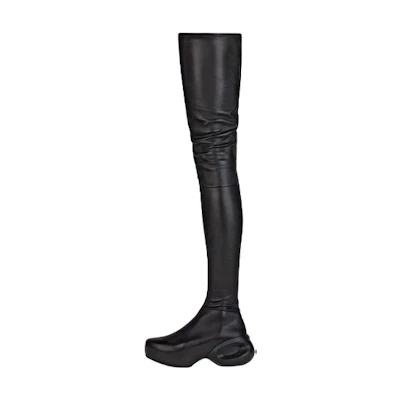 (W) Givenchy G Clog 'Leather Tall Boot Black'
