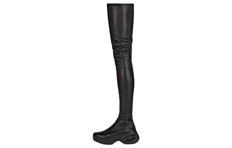 (Women) Givenchy G Clog 'Leather Tall Boot Black' BE7025E1DL-001