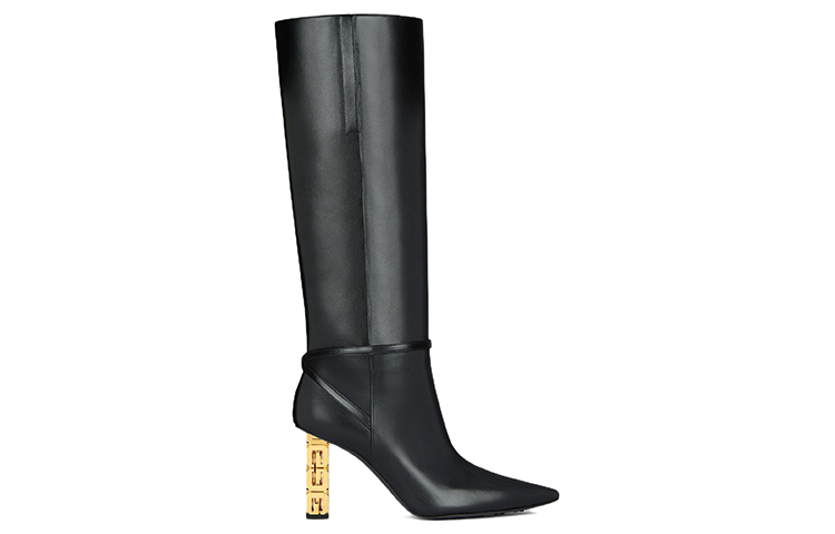(W) Givenchy G Cube 'Black Leather Pointed High-Heel Boots' 圖 2