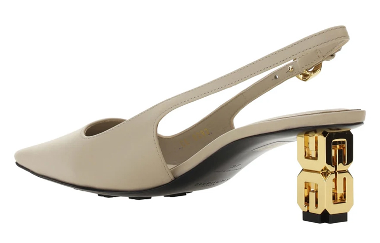(W) Givenchy G Cube High Heels 'Beige Buckle' 圖 4
