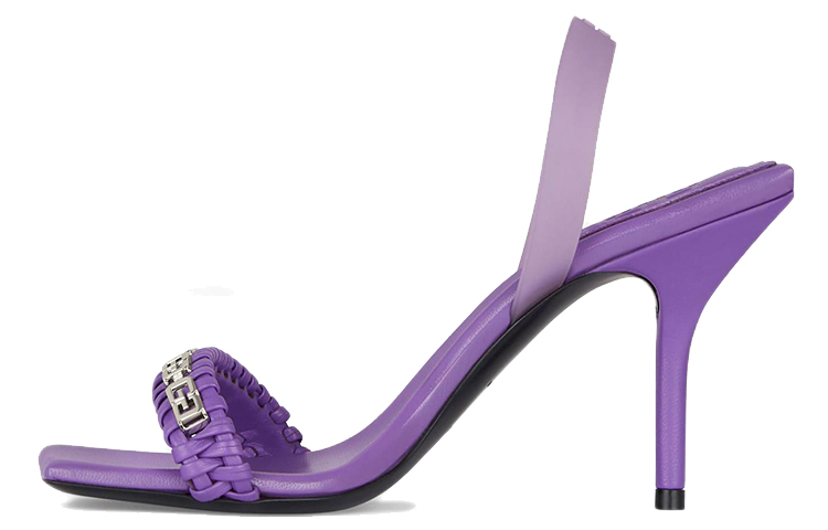 (Women) Givenchy G Leather Woven Sandal 'Purple' BE306JE1KD-520