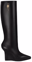 Buy (Women) Givenchy G Lock Knee-High Wedge Boot 'Black' BE702KE1M1001