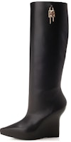 (Women) Givenchy G Lock Knee-High Wedge Boot 'Black' BE702KE1M1-001 (Women) Givenchy G Lock Knee-High Wedge Boot 'Black' BE702KE1M1-001