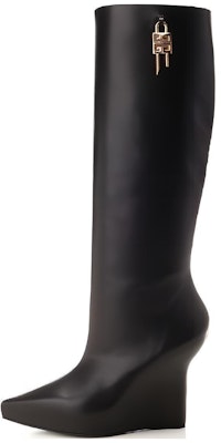 (Women) Givenchy G Lock Knee-High Wedge Boot 'Black' BE702KE1M1-001 Buy (Women) Givenchy G Lock Knee-High Wedge Boot 'Black' BE702KE1M1-001