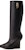 (W) But G Givenchy G Lock Boot Tumit Tinggi Lutut 'Hitam' BE702KE1M1-001