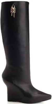 (W) Givenchy G Lock Laarzen tot de Knie met Sleehak ''Zwart'' BE702KE1M1-001 Order (W) Givenchy G Lock Laarzen tot de Knie met Sleehak ''Zwart'' BE702KE1M1-001