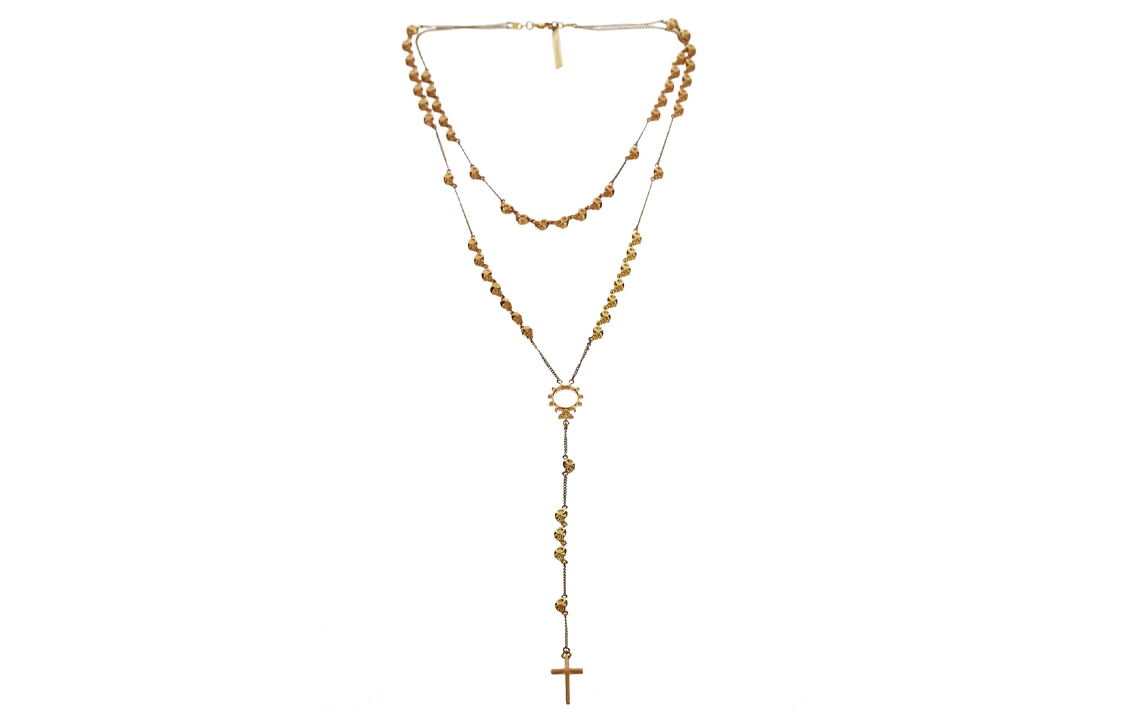 Lookbook (W) GIVENCHY 女款齒輪細節黃銅項鍊 - 古銅色。 BF03165900960