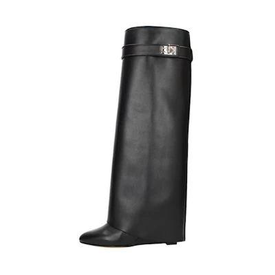 (W) Givenchy High-Top Boot 'Black Leather Warm Casual'