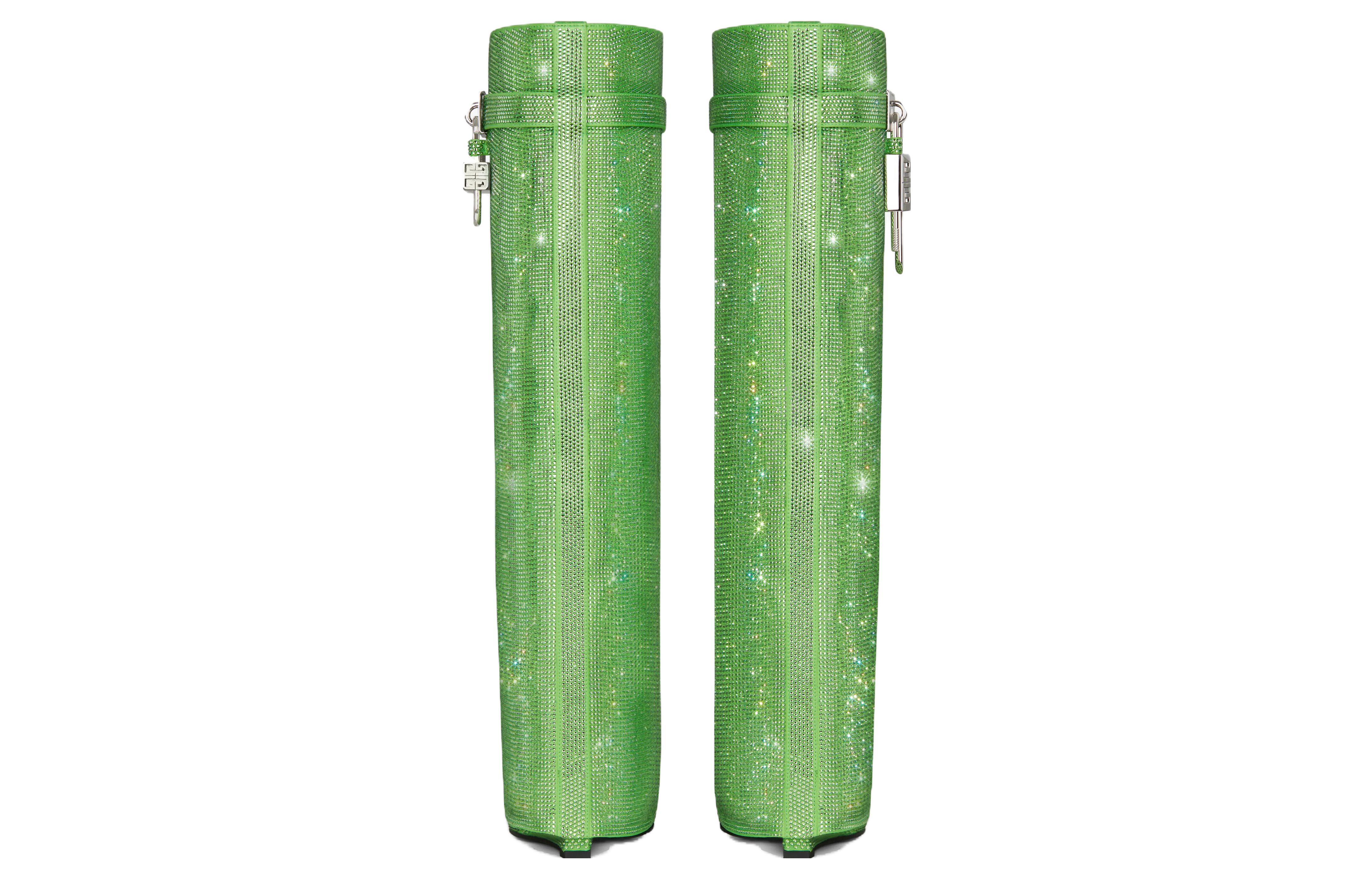 Shop (W) Givenchy Sepatu Boot Tinggi 'Batu Kristal Hijau' BE702EE1XF-366