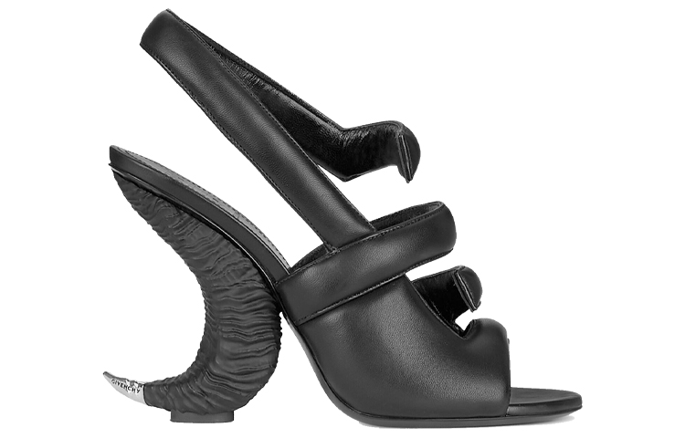 (W) Givenchy Horn Slingback Heels 'Black' 圖 2
