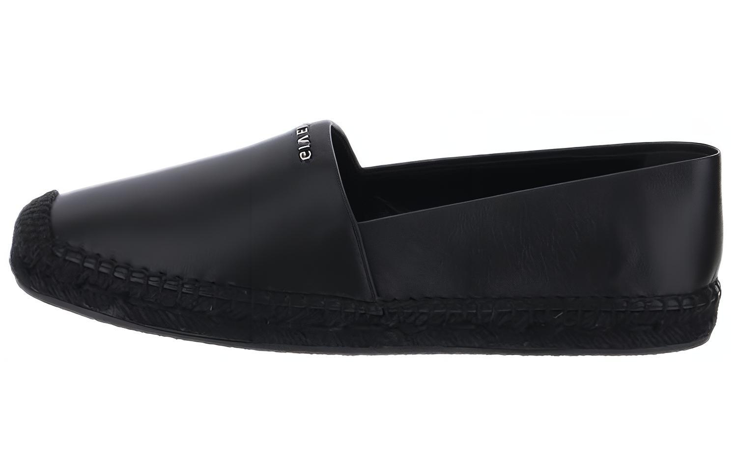 (W) Givenchy Leather Braided Flat 'Black'
