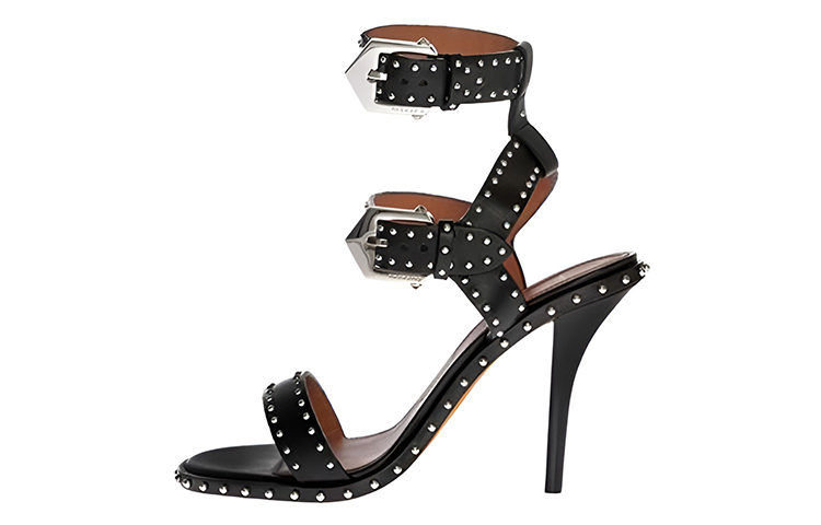 (Women) Givenchy Leather Buckle Sandals 'Black' BE300KE00C-001