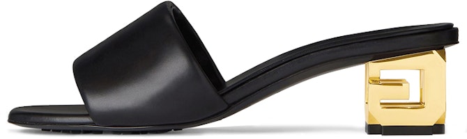 (Women) Givenchy Leather Carved Heel 'Fashion Slide Black' BE3079E1Q4-001 (Women) Givenchy Leather Carved Heel 'Fashion Slide Black' BE3079E1Q4-001