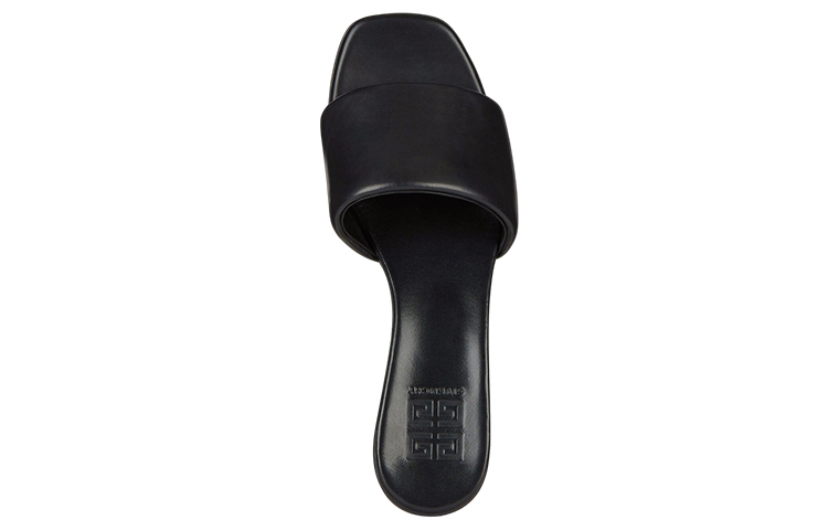 Lookbook (Women) Givenchy Leather Carved Heel 'Fashion Slide Black' BE3079E1Q4-001