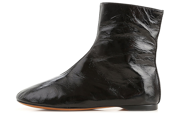 (W) Givenchy Leather Flat Ankle Boot 'Black Casual'