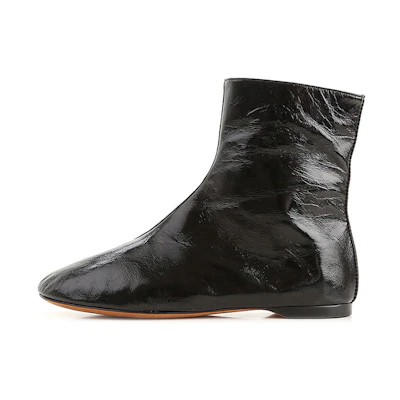 (W) Givenchy Leather Flat Ankle Boot 'Black Casual'