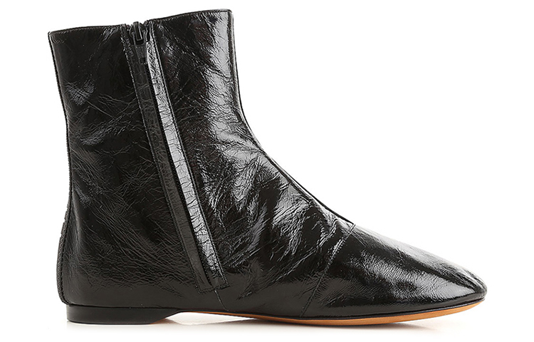 (W) Givenchy Leather Flat Ankle Boot 'Black Casual' 圖 2