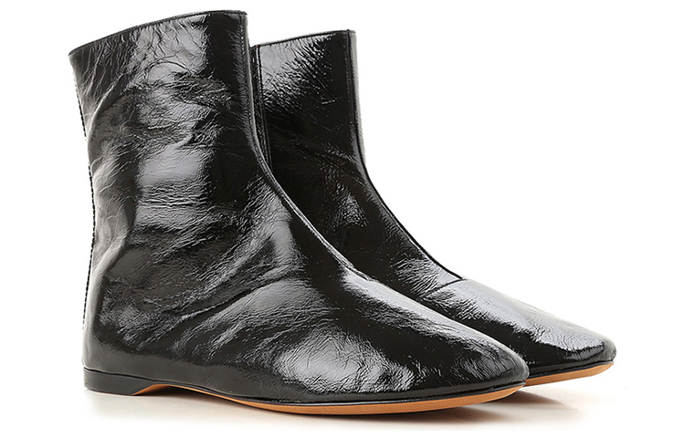 (W) Givenchy Leather Flat Ankle Boot 'Black Casual' 圖 3