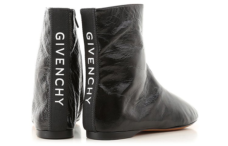 (W) Givenchy Leather Flat Ankle Boot 'Black Casual' 圖 4