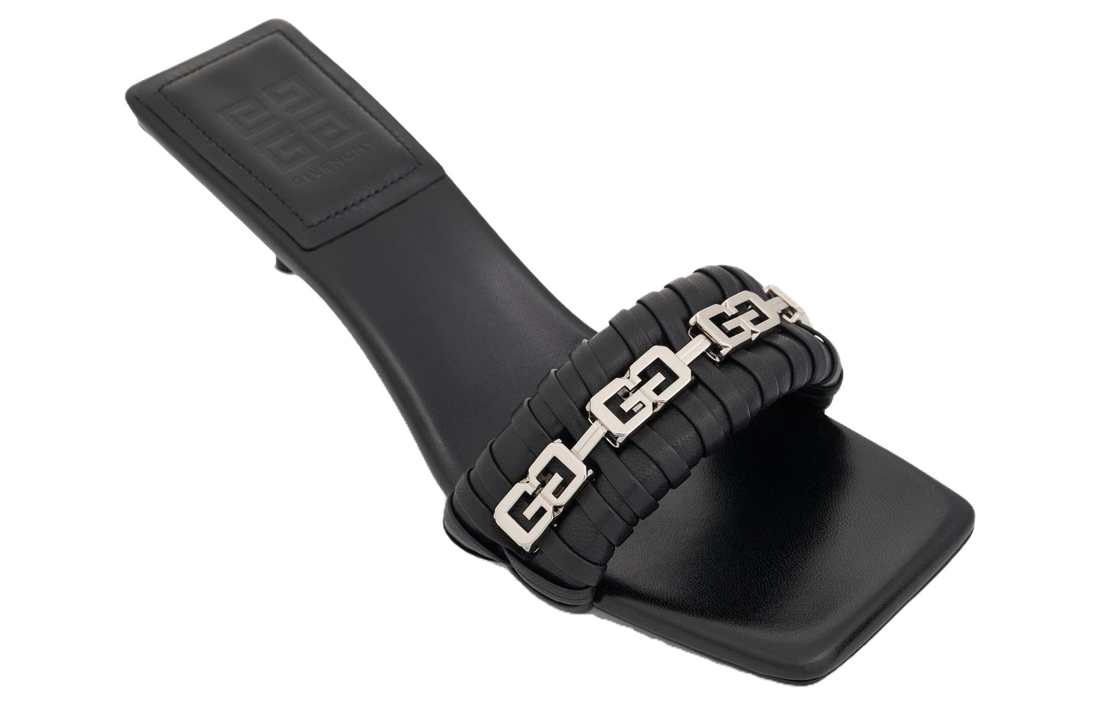 Order (W) Givenchy Sandal Kulit Hak Tinggi 'Black Fashion' BE306UE1GZ-001
