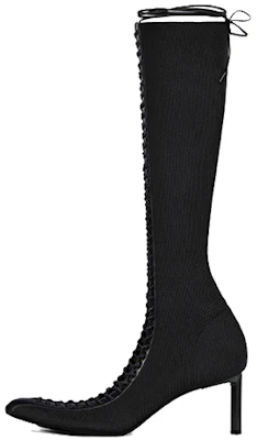 (W) Bottes Hautes Lacées en Cuir et Tricot Givenchy ''Noir''. BE702SE1QC-001 Buy (W) Bottes Hautes Lacées en Cuir et Tricot Givenchy ''Noir''. BE702SE1QC-001