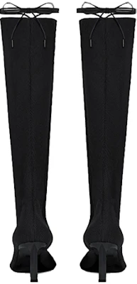 (W) Bottes Hautes Lacées en Cuir et Tricot Givenchy ''Noir''. BE702SE1QC-001 Shop (W) Bottes Hautes Lacées en Cuir et Tricot Givenchy ''Noir''. BE702SE1QC-001