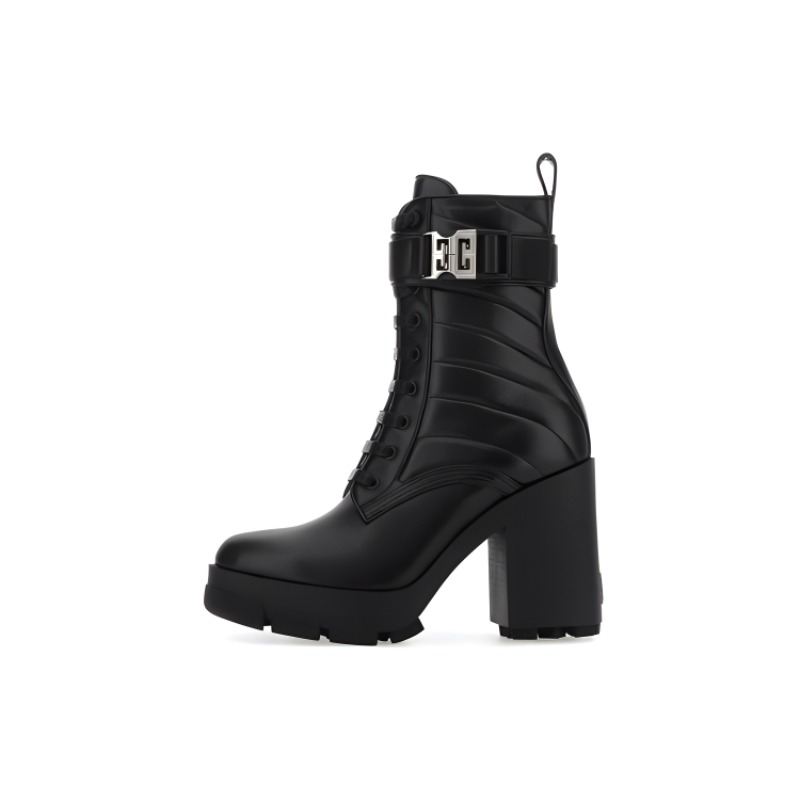 (Women) Givenchy Leather Lace-Up Ankle Boot 'Black Fashion' BE603QE1JZ-001
