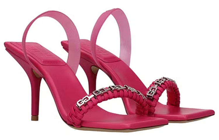 (W) Givenchy Leather Open-Toe Stiletto Sandal 'Pink' 圖 2