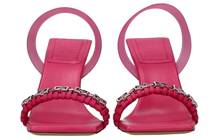 (W) Givenchy Leather Open-Toe Stiletto Sandal 'Pink' 圖 4