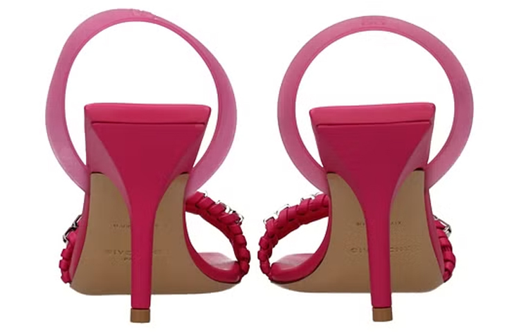 (W) Givenchy Leather Open-Toe Stiletto Sandal 'Pink' 圖 5