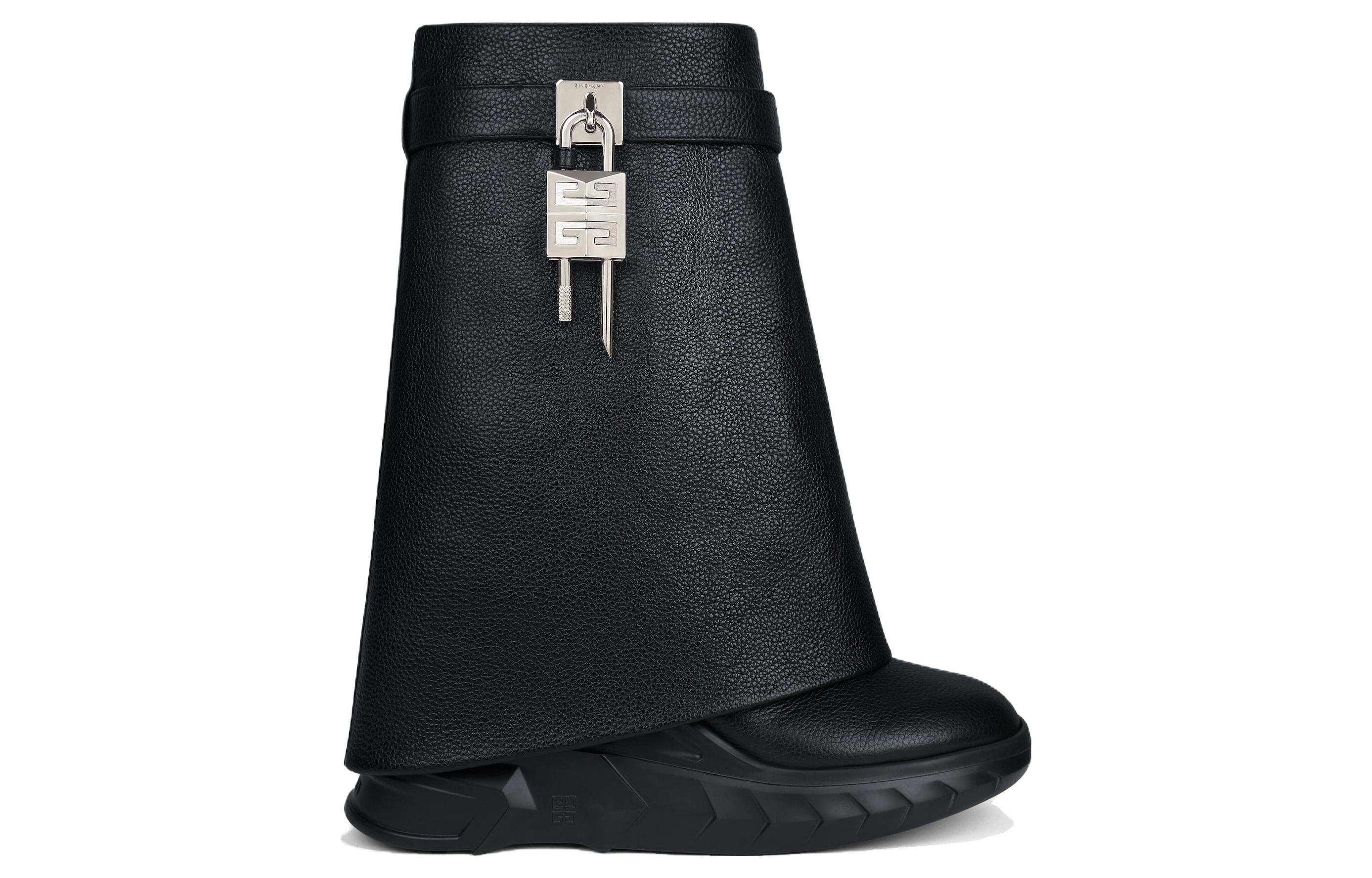 Order (Women) Givenchy Leather Platform Ankle Boots 'Black Comfort' BE604AE1XN-001