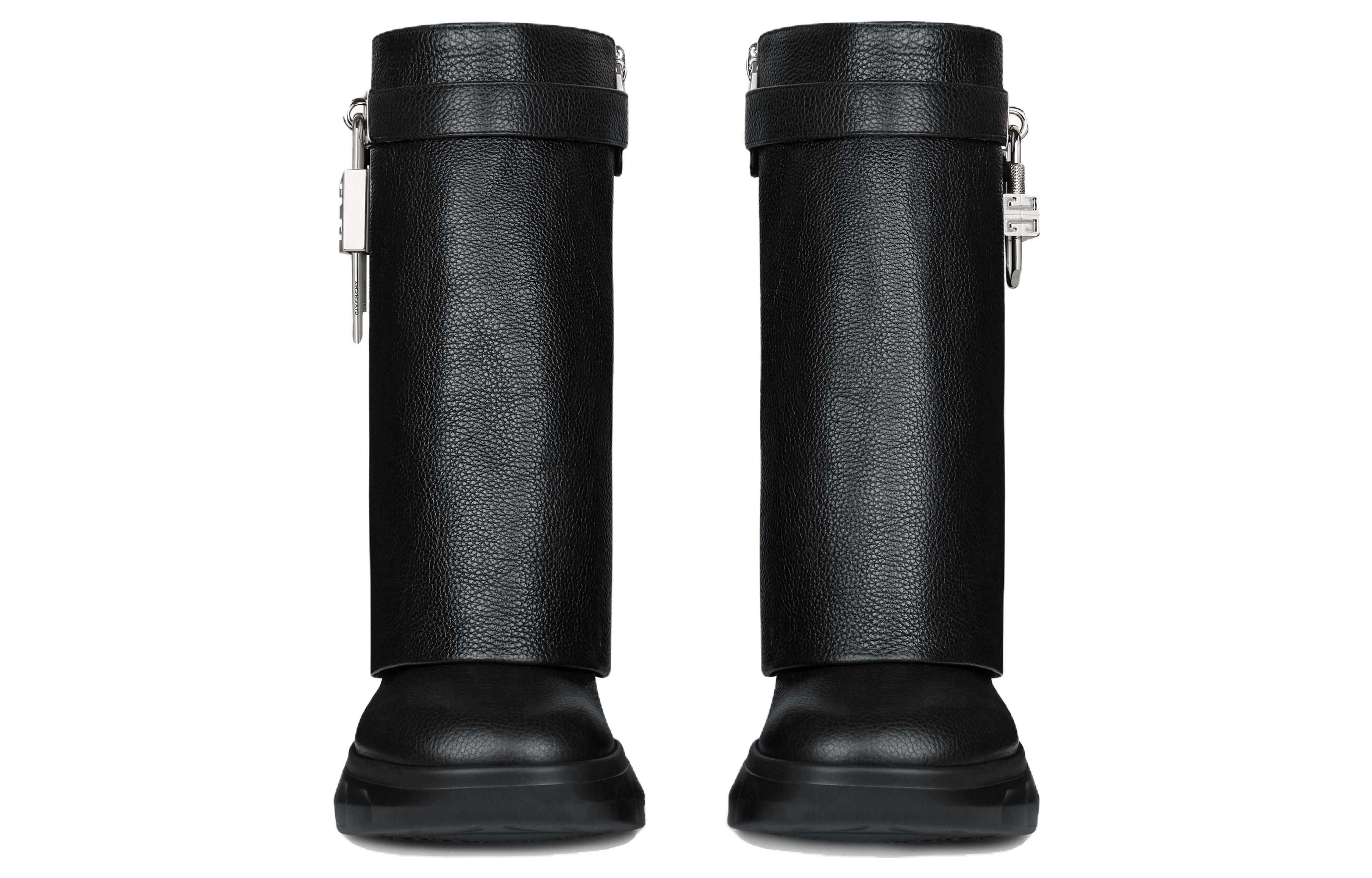 Lookbook (Women) Givenchy Leather Platform Ankle Boots 'Black Comfort' BE604AE1XN-001