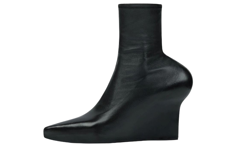 Buy (W) 지방시 블랙 가죽 앵클부츠 (뾰족) BE603YE1J5-001