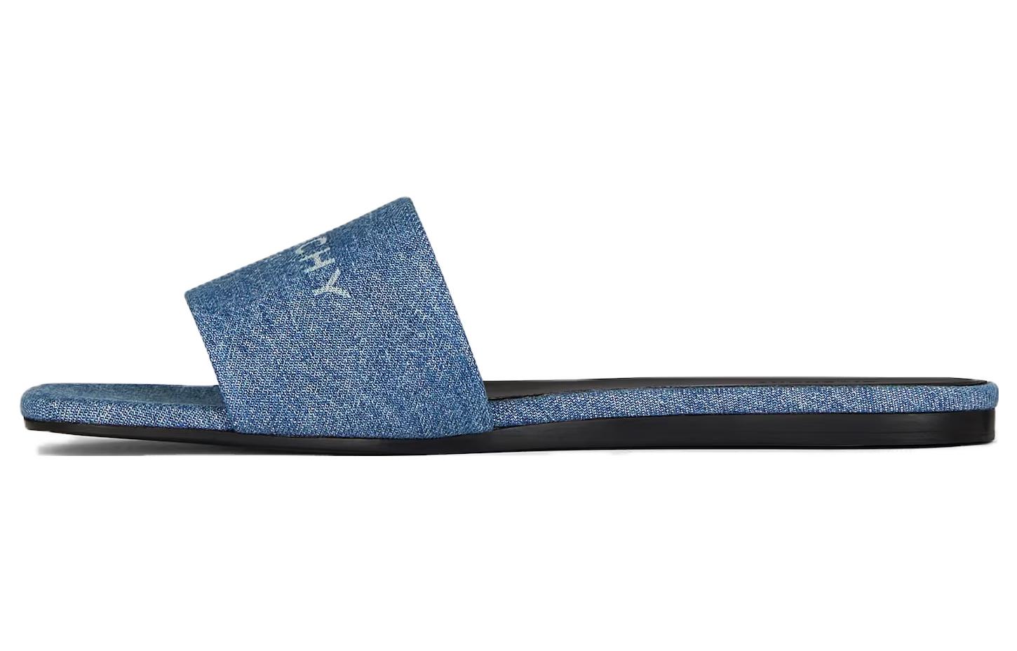 (Women) Givenchy Leather Slides 'Blue Comfort' BE3086E1TN-420