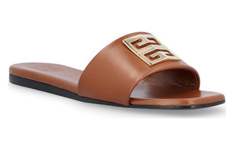 (W) Givenchy Leather Slides 'Brown' 圖 4