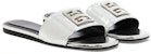 (W) Sandal Slip-On Rata Wanita Givenchy Kulit 'Perak' BE306FE1FZ-040