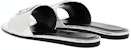 (W) Sandal Slip-On Rata Wanita Givenchy Kulit 'Perak' BE306FE1FZ-040