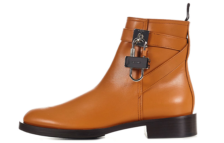 (Women) Givenchy Leather Zip Boot 'Brown Buckle' BE602PE0YP-913