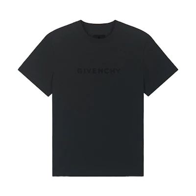 (Women) GIVENCHY Letter Print Crew Neck Short Sleeve T-Shirt Women Black BW707Z30NH-001
